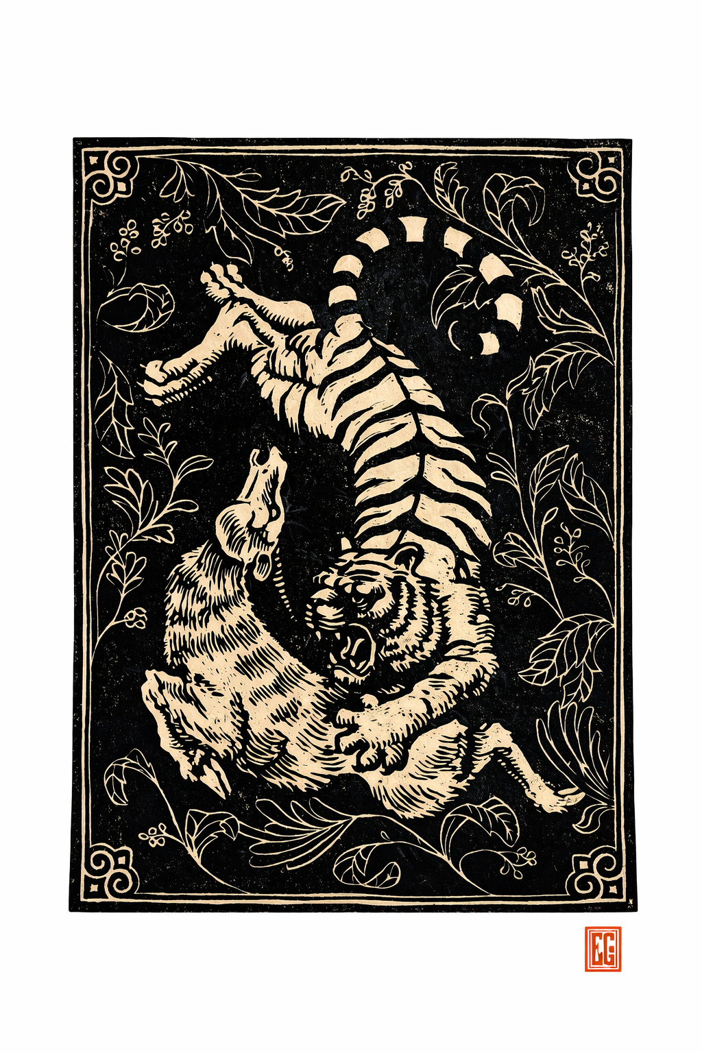 Impression linogravure