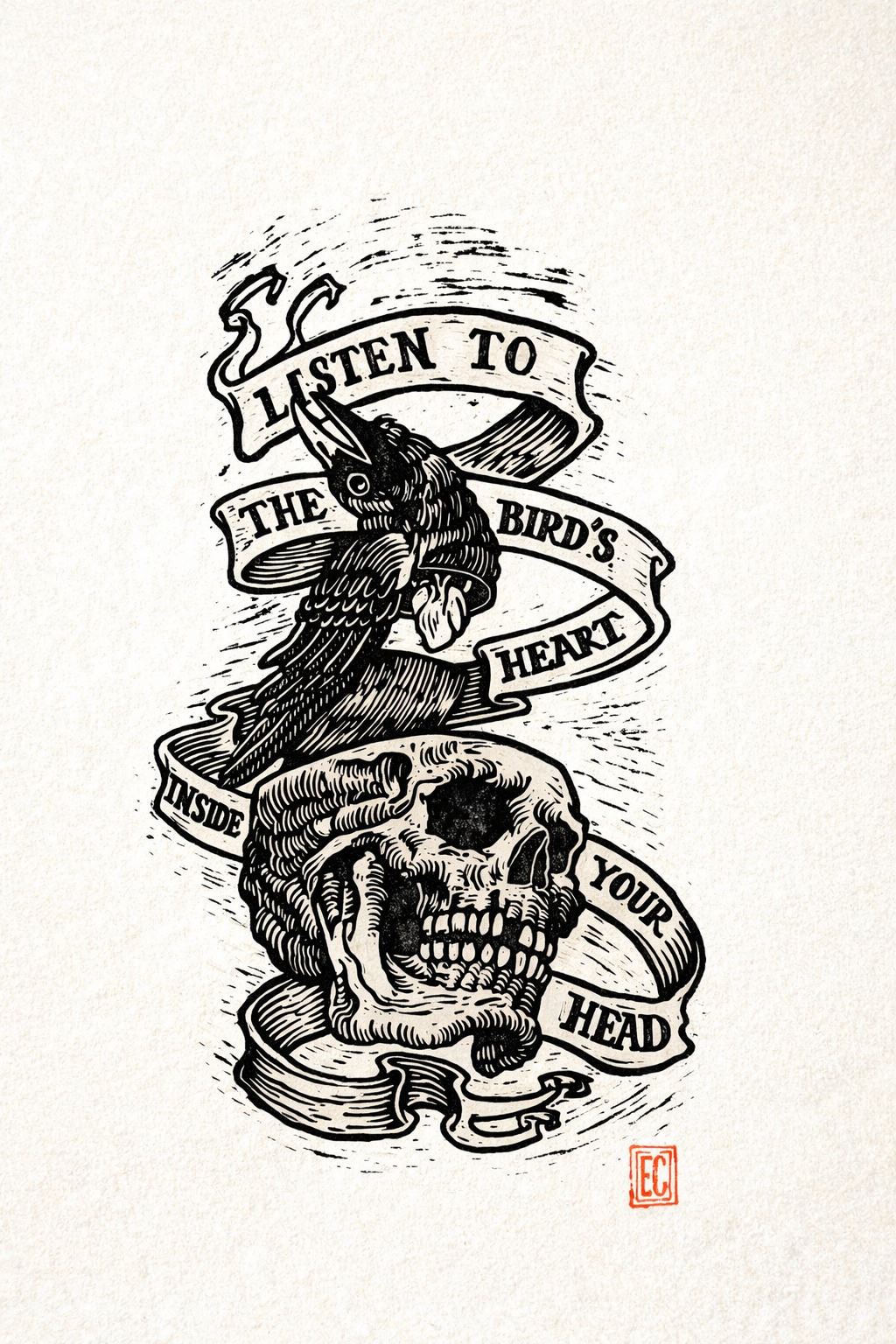 Impression linogravure